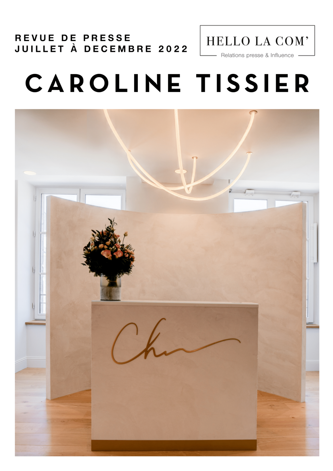 La revue de presse 2022 de l'architecte d'intérieur Caroline Tissier