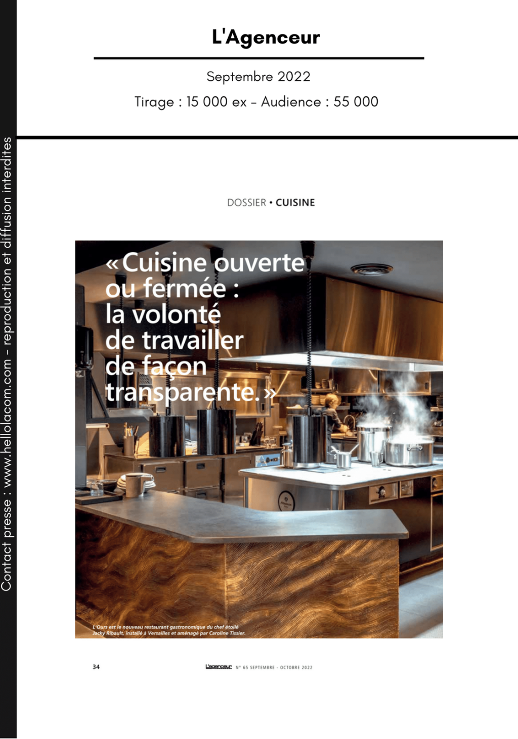La cuisine ouverte de l'architecte et designer d'intérieur Caroline Tissier